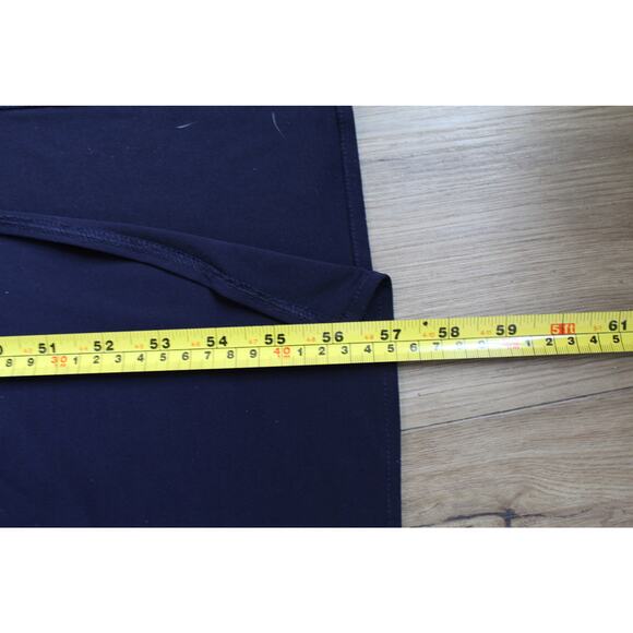 R&M Richards Navy Lace Bodice Draped Evening Gown | Women’s Size 10 - Picture 7 of 8